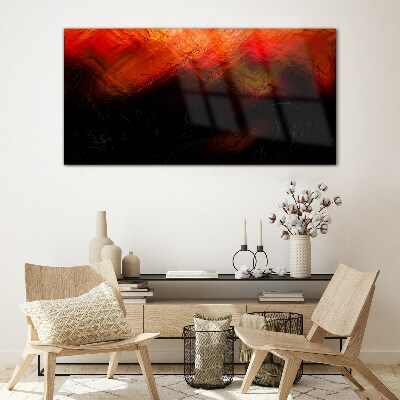 Bild auf glas Sonnenuntergang in Flammen
