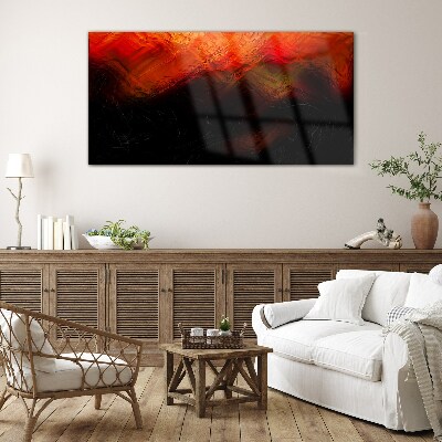 Bild auf glas Sonnenuntergang in Flammen