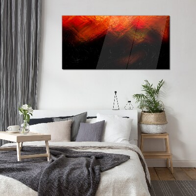 Bild auf glas Sonnenuntergang in Flammen