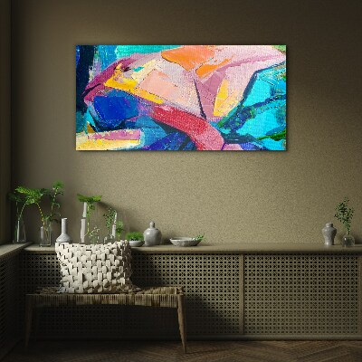 Glasbild Farben in Bewegung