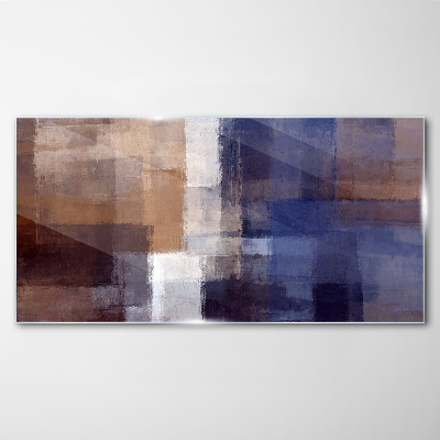 Glasbild Abstrakte Komposition von Farben