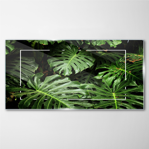 Glasbild Grüner Dschungel