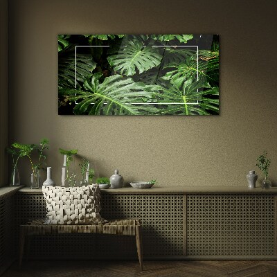 Glasbild Grüner Dschungel