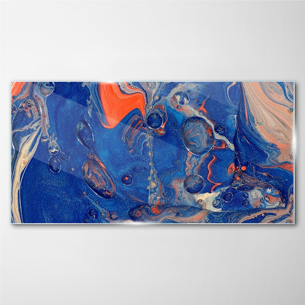 Glasbild Kosmische Meereswelle