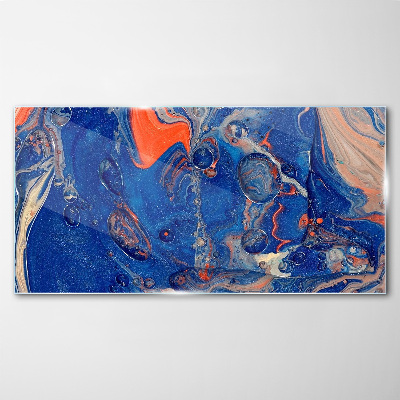Glasbild Kosmische Meereswelle