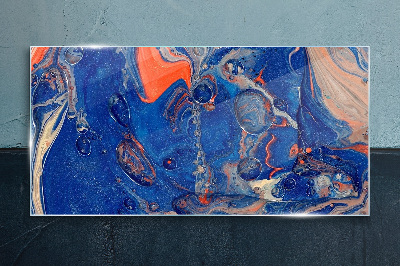Glasbild Kosmische Meereswelle