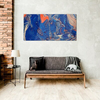 Glasbild Kosmische Meereswelle