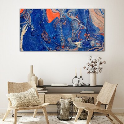 Glasbild Kosmische Meereswelle