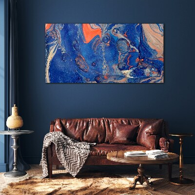Glasbild Kosmische Meereswelle