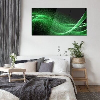 Foto auf glas Grüne Energiewellen
