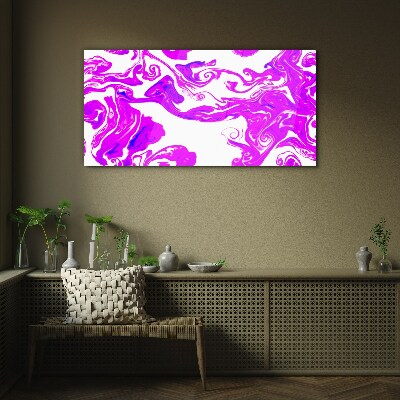 Foto auf glas Lila Wirbel auf weißem Hintergrund