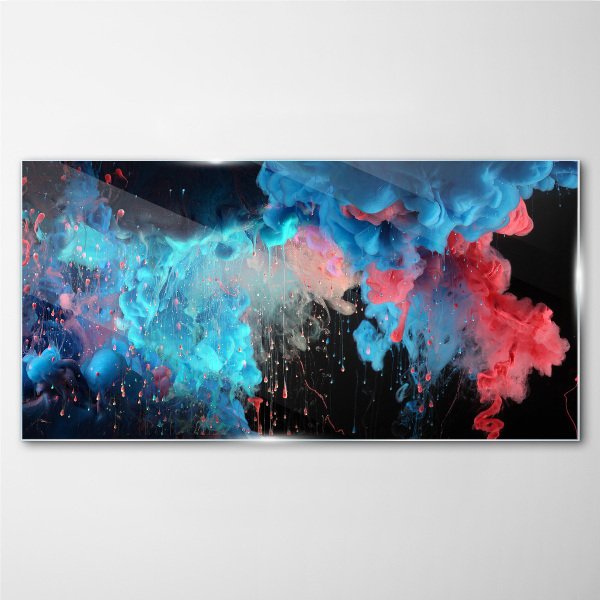 Bild auf glas drucken Bunte Wolken in Bewegung
