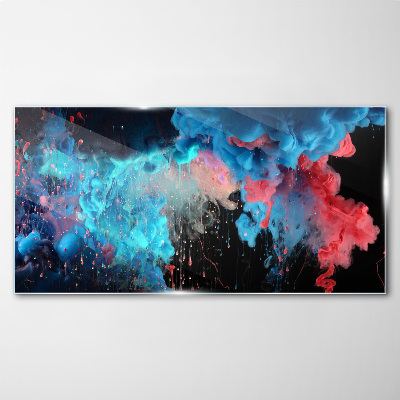 Bild auf glas drucken Bunte Wolken in Bewegung