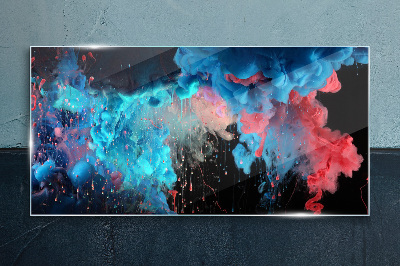 Bild auf glas drucken Bunte Wolken in Bewegung