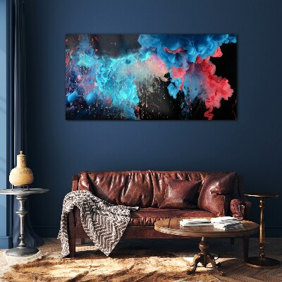 Bild auf glas drucken Bunte Wolken in Bewegung