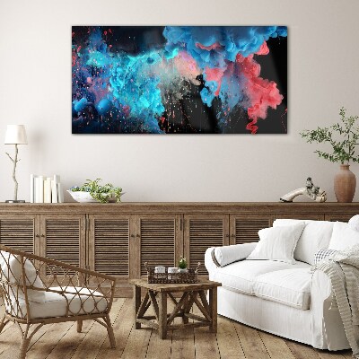 Bild auf glas drucken Bunte Wolken in Bewegung