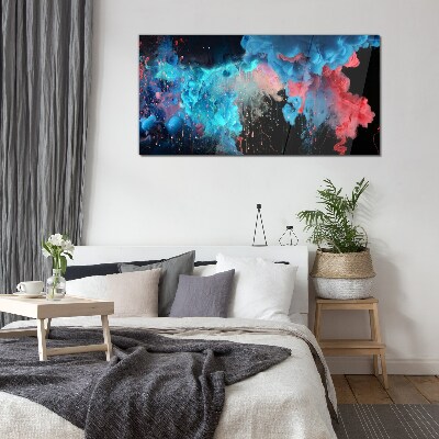 Bild auf glas drucken Bunte Wolken in Bewegung