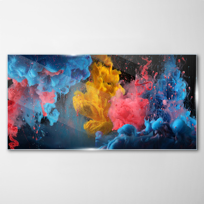 Glasbild Bunte Explosionen der Emotionen