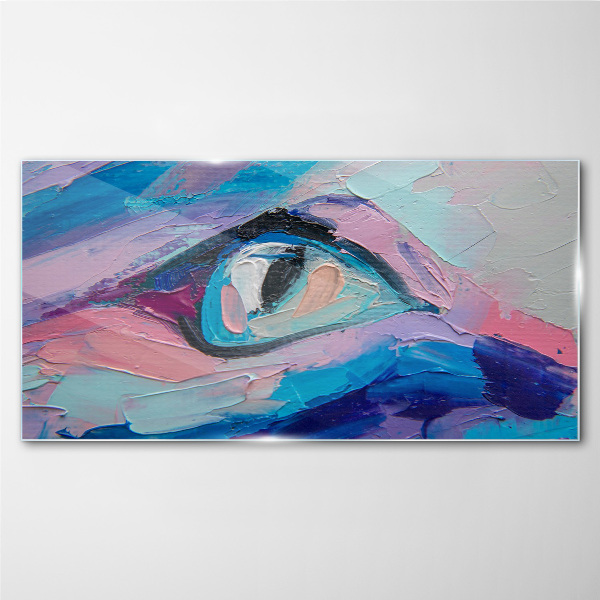 Glasbild Ein nebliger Look in Pastellfarben