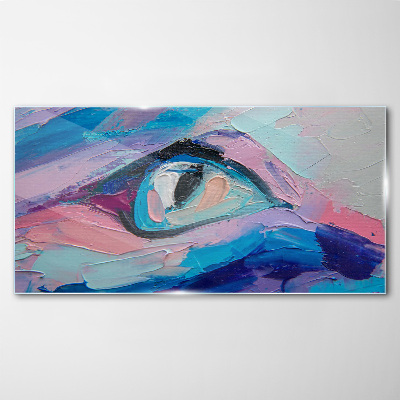 Glasbild Ein nebliger Look in Pastellfarben