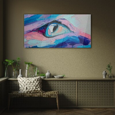 Glasbild Ein nebliger Look in Pastellfarben