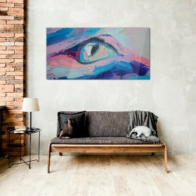 Glasbild Ein nebliger Look in Pastellfarben