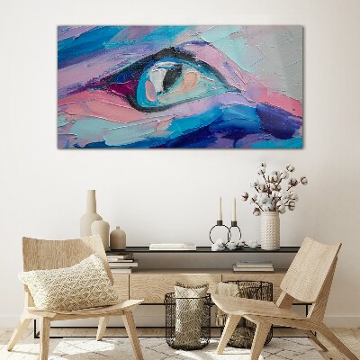 Glasbild Ein nebliger Look in Pastellfarben