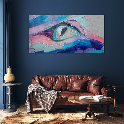 Glasbild Ein nebliger Look in Pastellfarben