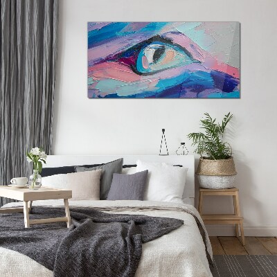 Glasbild Ein nebliger Look in Pastellfarben