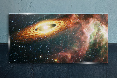 Glasbild Kosmischer galaktischer Wirbel