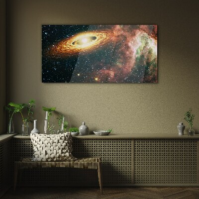 Glasbild Kosmischer galaktischer Wirbel