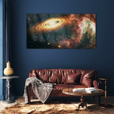 Glasbild Kosmischer galaktischer Wirbel