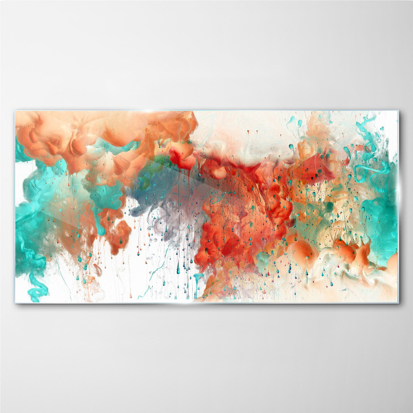 Glasbild Bunte emotionale Wirbel