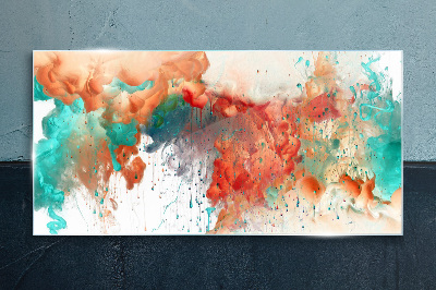 Glasbild Bunte emotionale Wirbel