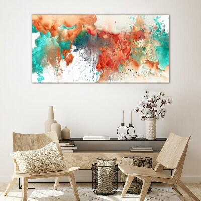 Glasbild Bunte emotionale Wirbel