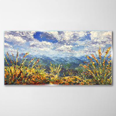 Bild auf glas Wolkengebirgslandschaft