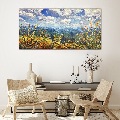 Bild auf glas Sommerliche Berglandschaften