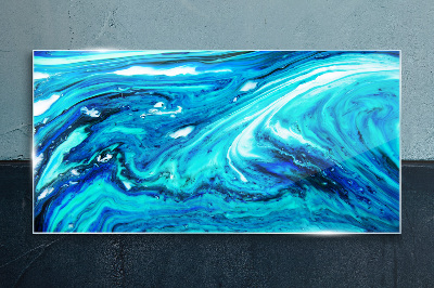 Glasbild Meereswellen