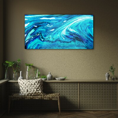 Glasbild Meereswellen