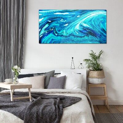 Glasbild Meereswellen