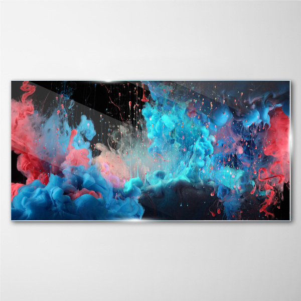 Foto auf glas Ausdruck von Farben in Bewegung