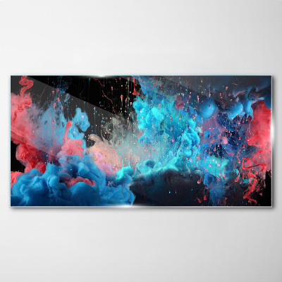 Foto auf glas Ausdruck von Farben in Bewegung