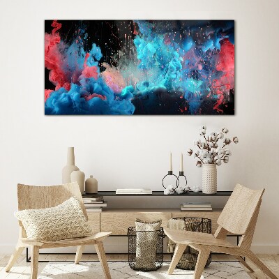Foto auf glas Ausdruck von Farben in Bewegung