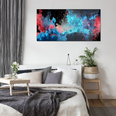 Foto auf glas Ausdruck von Farben in Bewegung