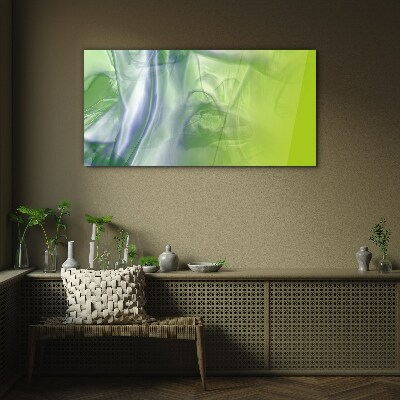 Glasbild Transparenz und Grün