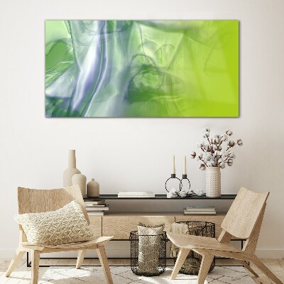 Glasbild Transparenz und Grün