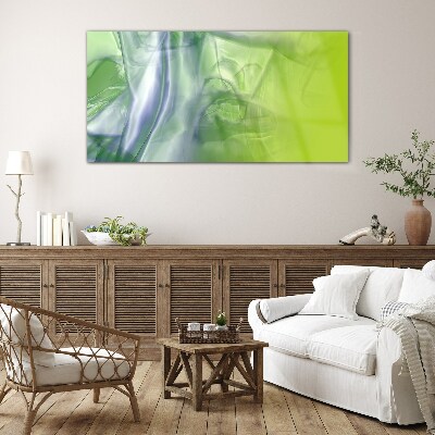 Glasbild Transparenz und Grün