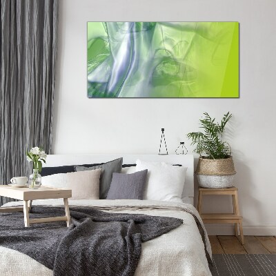 Glasbild Transparenz und Grün