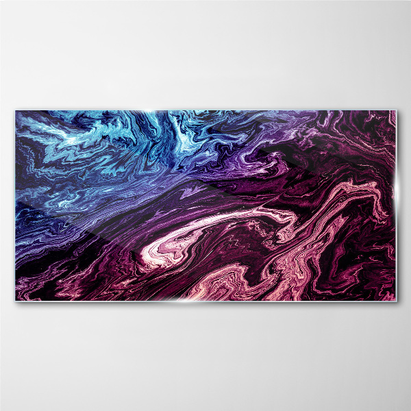 Glasbild Kosmischer Farbenwirbel