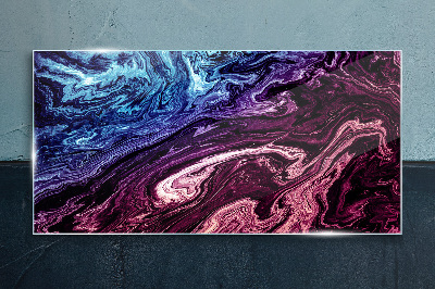 Glasbild Kosmischer Farbenwirbel